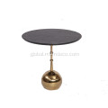 Competitive Price Wood Coffee Table Wood Bauble Coffee Table with Stainless Steel Frame Factory